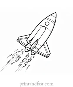 rocket ship coloring page online