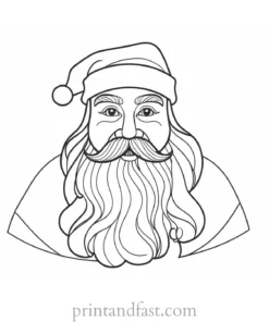 santa coloring page fun