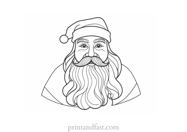 santa coloring page fun