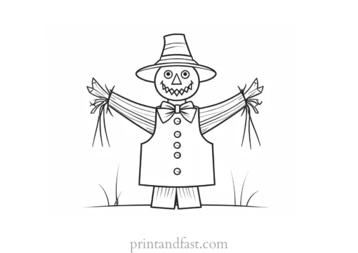 scarecrow Coloring Page Online