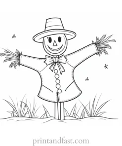 scarecrow Coloring Page Preschool