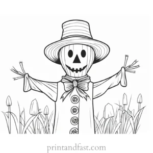 scarecrow Coloring Page Printable