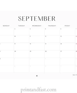 september 2024 calendar printable