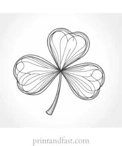 shamrock coloring page St. Patricks Day