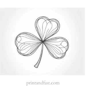 shamrock coloring page St. Patricks Day