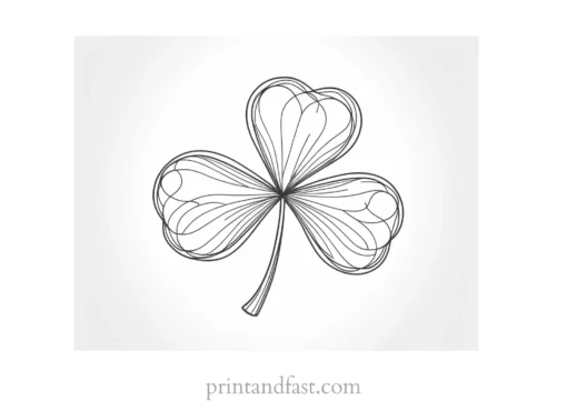 shamrock coloring page St. Patricks Day