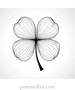 shamrock coloring page free