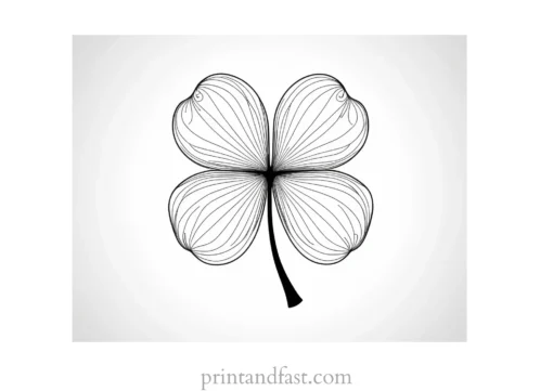 shamrock coloring page free