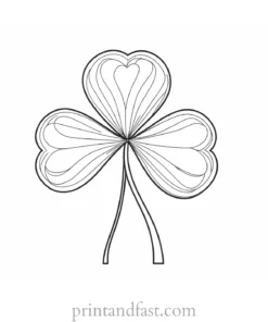 shamrock coloring page preschool