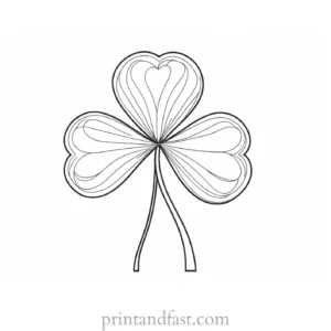 shamrock coloring page preschool