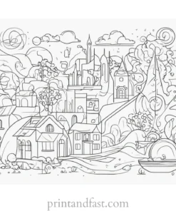 simple easy coloring page