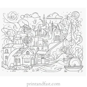 simple easy coloring page