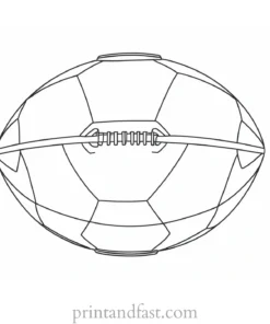 small Football Coloring Page