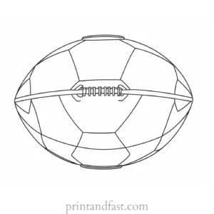 small Football Coloring Page