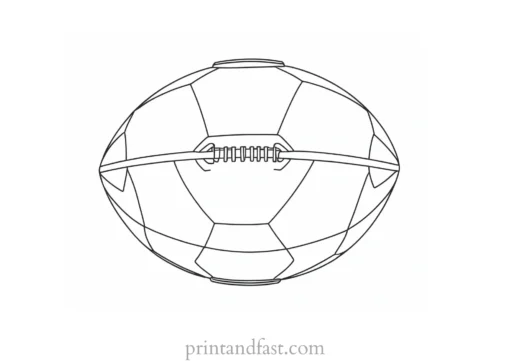 small Football Coloring Page