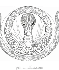 snake coloring page fun