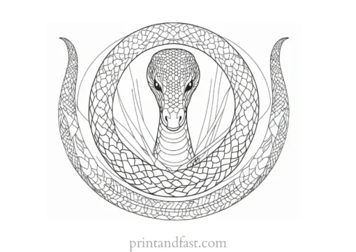 snake coloring page fun