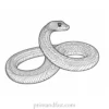 snake coloring page intricate