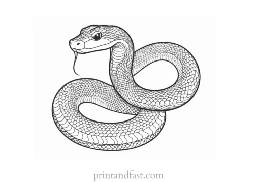 snake coloring page online