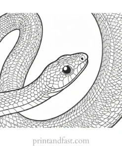 snake coloring page with scales