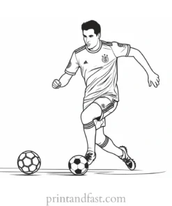 soccer coloring page activity