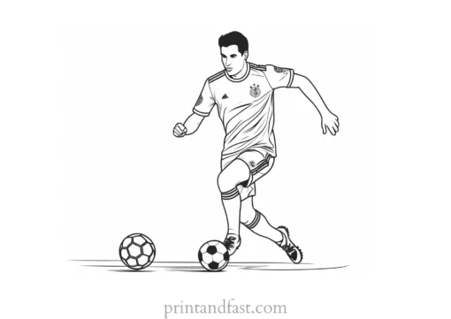 soccer coloring page activity