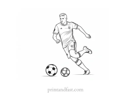 soccer coloring page black and white