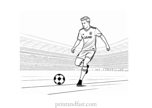 soccer coloring page for kids