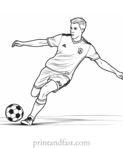 soccer coloring page free