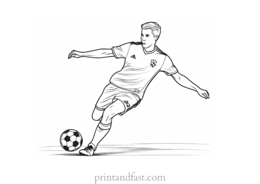 soccer coloring page free