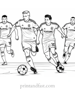 soccer coloring page idea