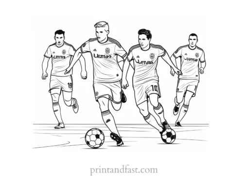 soccer coloring page idea