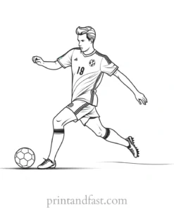 soccer coloring page inspiration