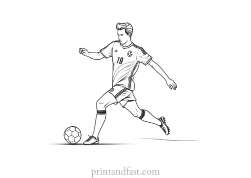 soccer coloring page inspiration