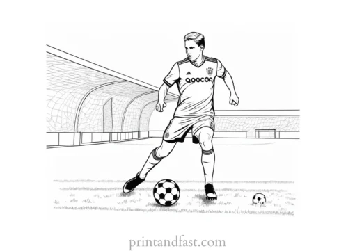 soccer coloring page online