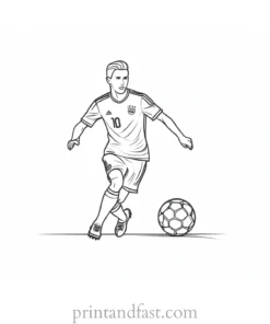 soccer coloring page picture