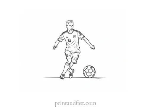 soccer coloring page picture