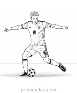 soccer coloring page printable