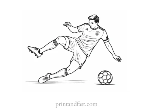 soccer coloring page project