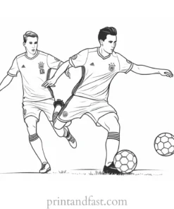 soccer coloring page sheet