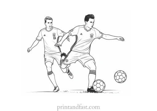 soccer coloring page sheet