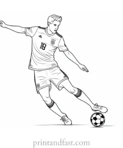 soccer coloring page worksheet