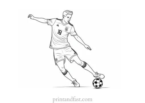 soccer coloring page worksheet