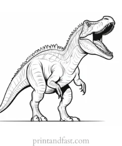 spinosaurus coloring page ROAR