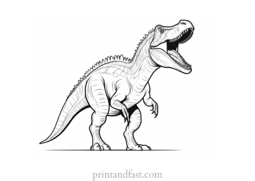 spinosaurus coloring page ROAR