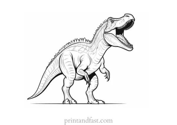 spinosaurus coloring page ROAR