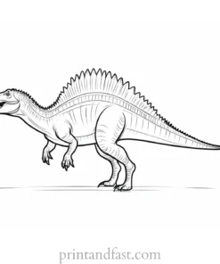 spinosaurus coloring page dino