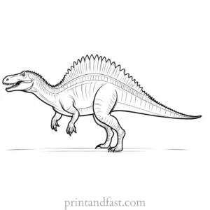 spinosaurus coloring page dino