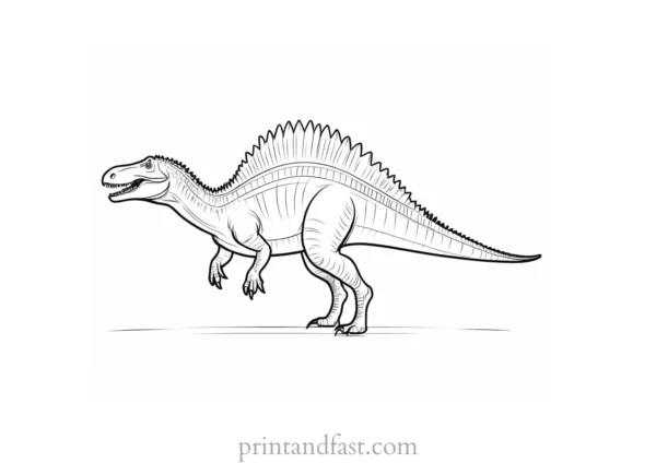 spinosaurus coloring page dino