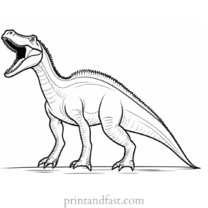 spinosaurus coloring page free